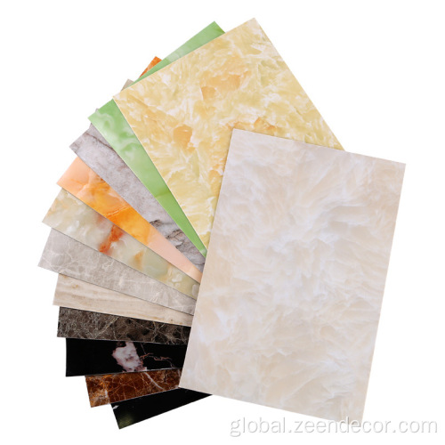 Pvc Marble Plastic Wall Panel High Gloss PVC Marble Waterproof Acrylic Plastic Board Supplier